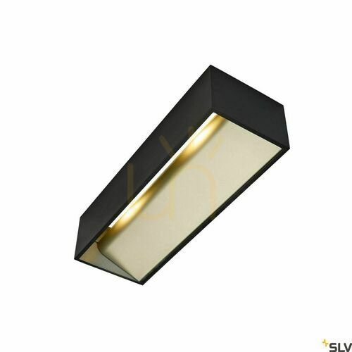 Check Indoor Wall Light SLV LOGS IN L Black Gold 21W Dim-to-Warm 1002928