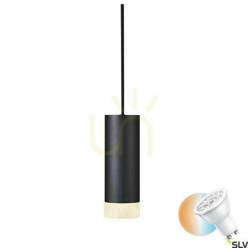 Check Pendant Light SLV ASTINA Black Aluminum 20 cm GU10 1002939