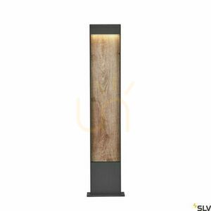 Outdoor Post Light SLV FLATT POLE 100 Anthracite/Brown 10W IP65 1002959 small 1