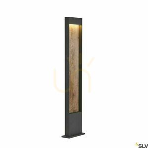 Outdoor Post Light SLV FLATT POLE 100 Anthracite/Brown 10W IP65 1002959 small 0