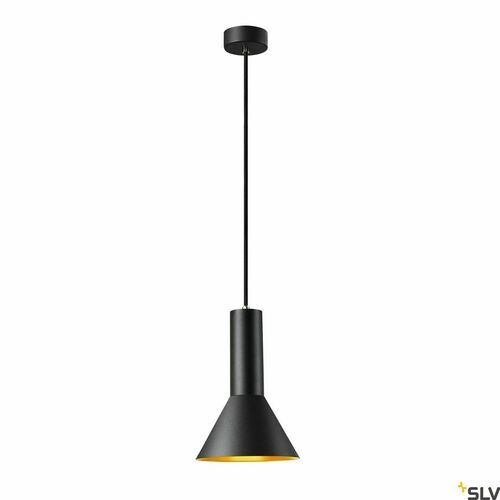 Check Pendant Light SLV PHELIA 175 Black Gold E27 23W 1002948