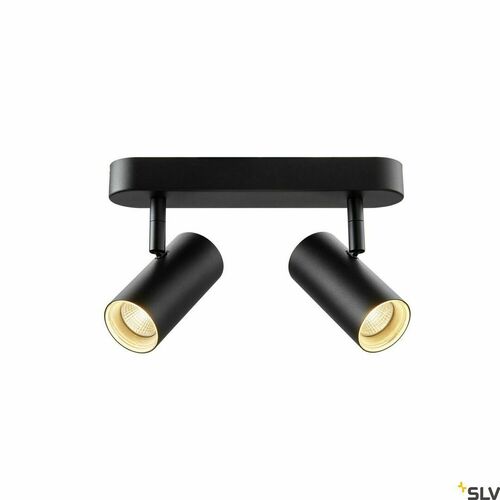 Check Surface-Mounted Spotlight SLV NOBLO II Black 16W 2700K 1002973