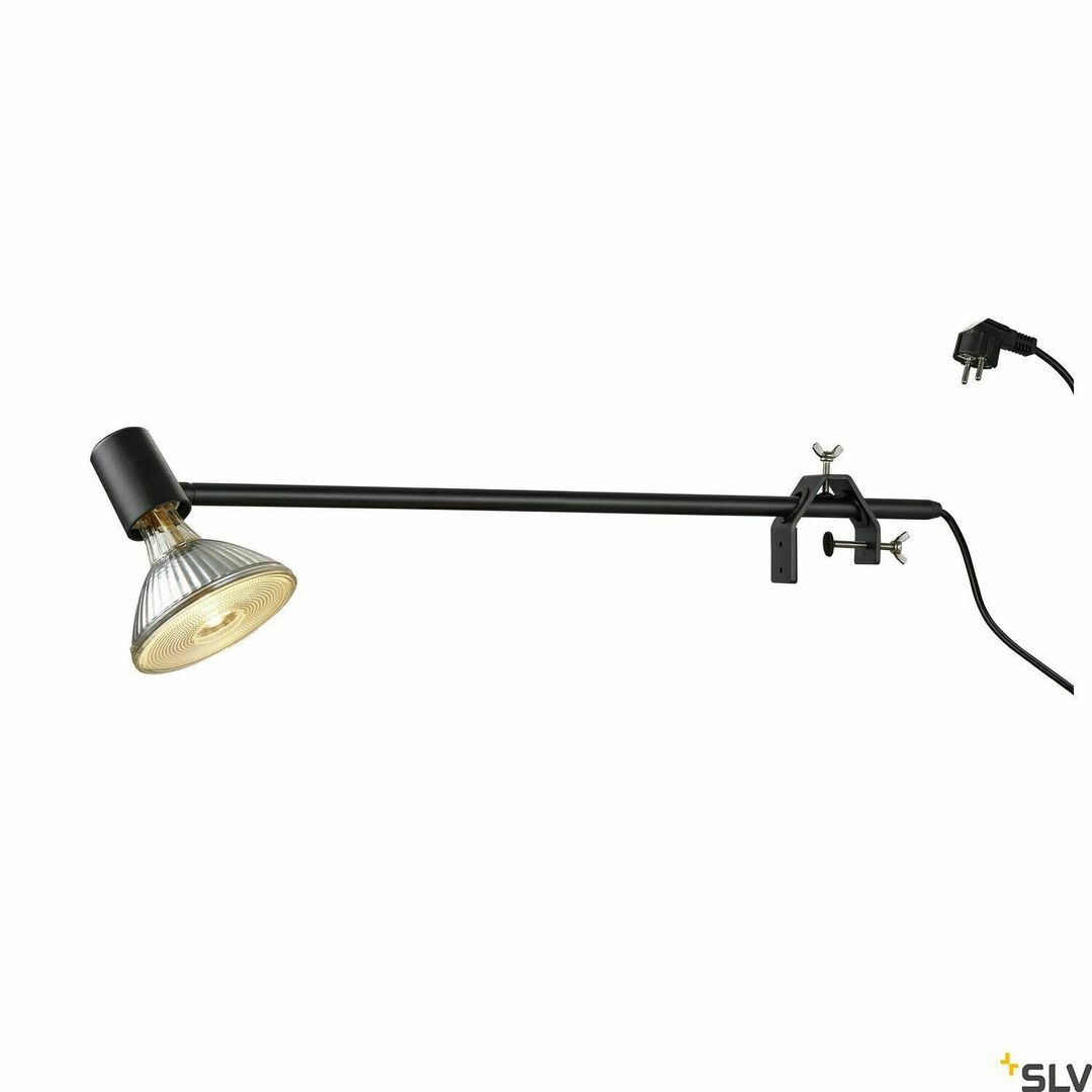 Check Display spotlight SLV E27 black 18.5W 67.4 cm 1002985 Display spotlight SLV E27 black 18.5W 67.4 cm 1002985