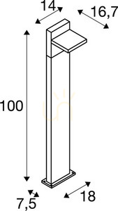 Outdoor Post Light SLV Abridor Pole 100 Anthracite 12W IP55 1002992 4 Outdoor Post Light SLV Abridor Pole 100 Anthracite 12W IP55 1002992 small 4