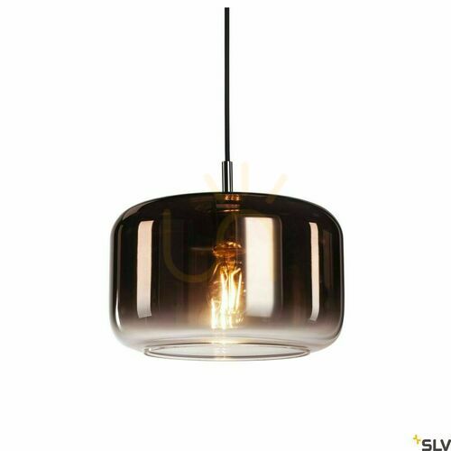 Check Pendant Light SLV PANTILO 28 Copper Glass 15W 1003007