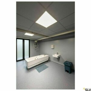 Recessed LED panel SLV 620x620 white 4000lm 3000K UGR19 1003073 small 3