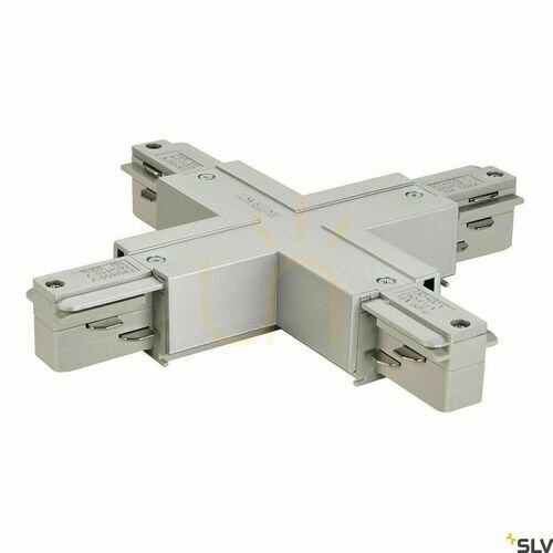 Check Busbar Power Feed X Connector SLV EUTRAC 3-Circuit Grey 145694