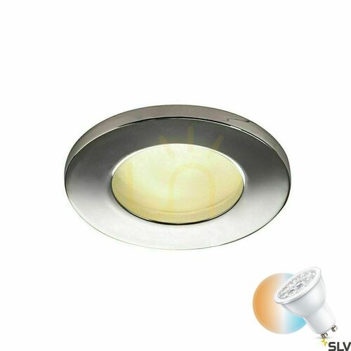 Check Outdoor Recessed Light SLV DOLIX OUT GU10 IP44 Chrome 50W 1001166