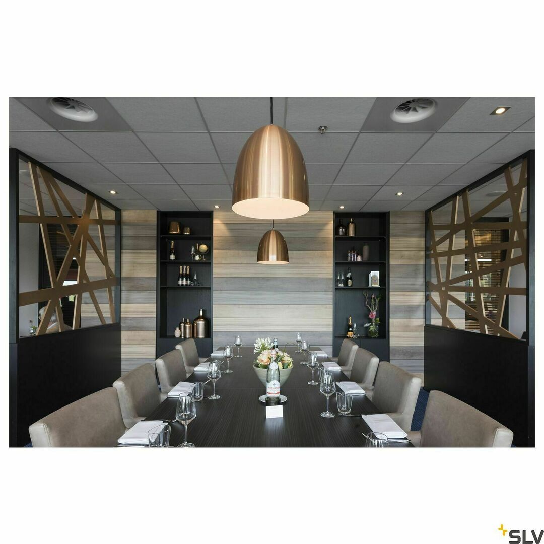 View Pendant Light SLV PARA CONE 30 Copper 30 cm E27 60W 133019 Pendant Light SLV PARA CONE 30 Copper 30 cm E27 60W 133019