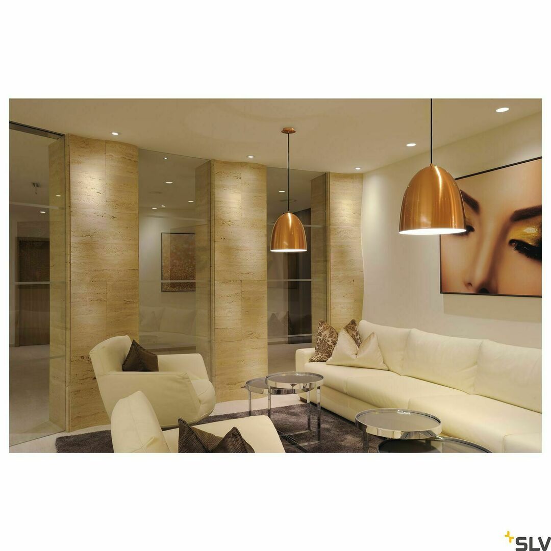 Display Pendant Light SLV PARA CONE 30 Copper 30 cm E27 60W 133019 Pendant Light SLV PARA CONE 30 Copper 30 cm E27 60W 133019