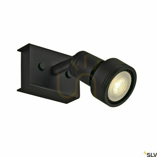 Check SLV PURI 1 wall and ceiling light black GU10 50 W, 147360
