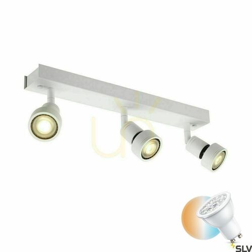 Check Recessed Luminaire SLV PURI 3 White GU10 50W 147381