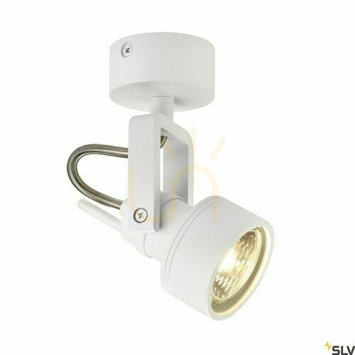 Check SLV INDA wall and ceiling spotlight white GU10 50 W 147551