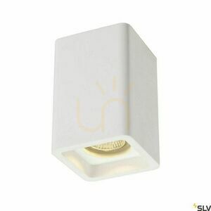 SLV PLASTRA 148004 White Gypsum Ceiling Light GU10 35 W 9 × 9 × 13.5 cm small 0