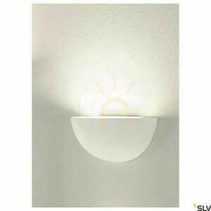 Surface-Mounted Wall Lamp SLV PLASTRA 101 White Plaster E14 40W 148013 small 5