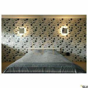 Surface-mounted wall ceiling lamp SLV PLASTRA SQUARE white gypsum LED 10.5W 148019 small 4