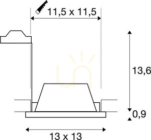 Recessed Light SLV PLASTRA White Gypsum GU10 35W 148071 small 6