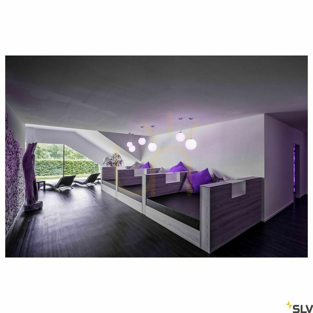 Preview Pendant Light SLV ROTOBALL 25 White E27 Steel Polyethylene 165390 Pendant Light SLV ROTOBALL 25 White E27 Steel Polyethylene 165390