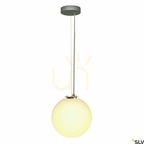Check Pendant Light SLV ROTOBALL 25 White E27 Steel Polyethylene 165390