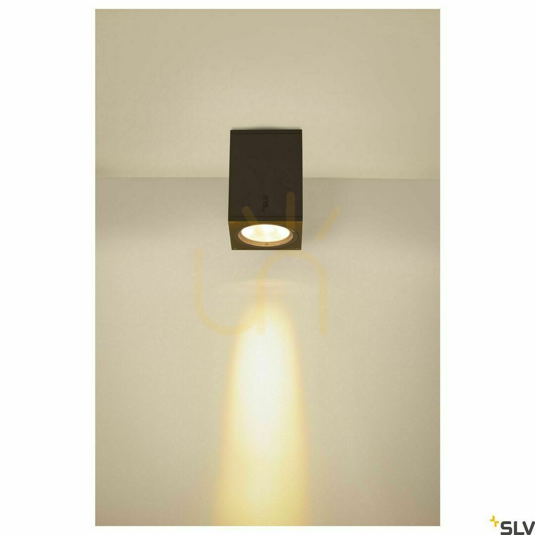 Show External Ceiling Light SLV ENOLA Square M Anthracite 11W CCT 1003421 External Ceiling Light SLV ENOLA Square M Anthracite 11W CCT 1003421