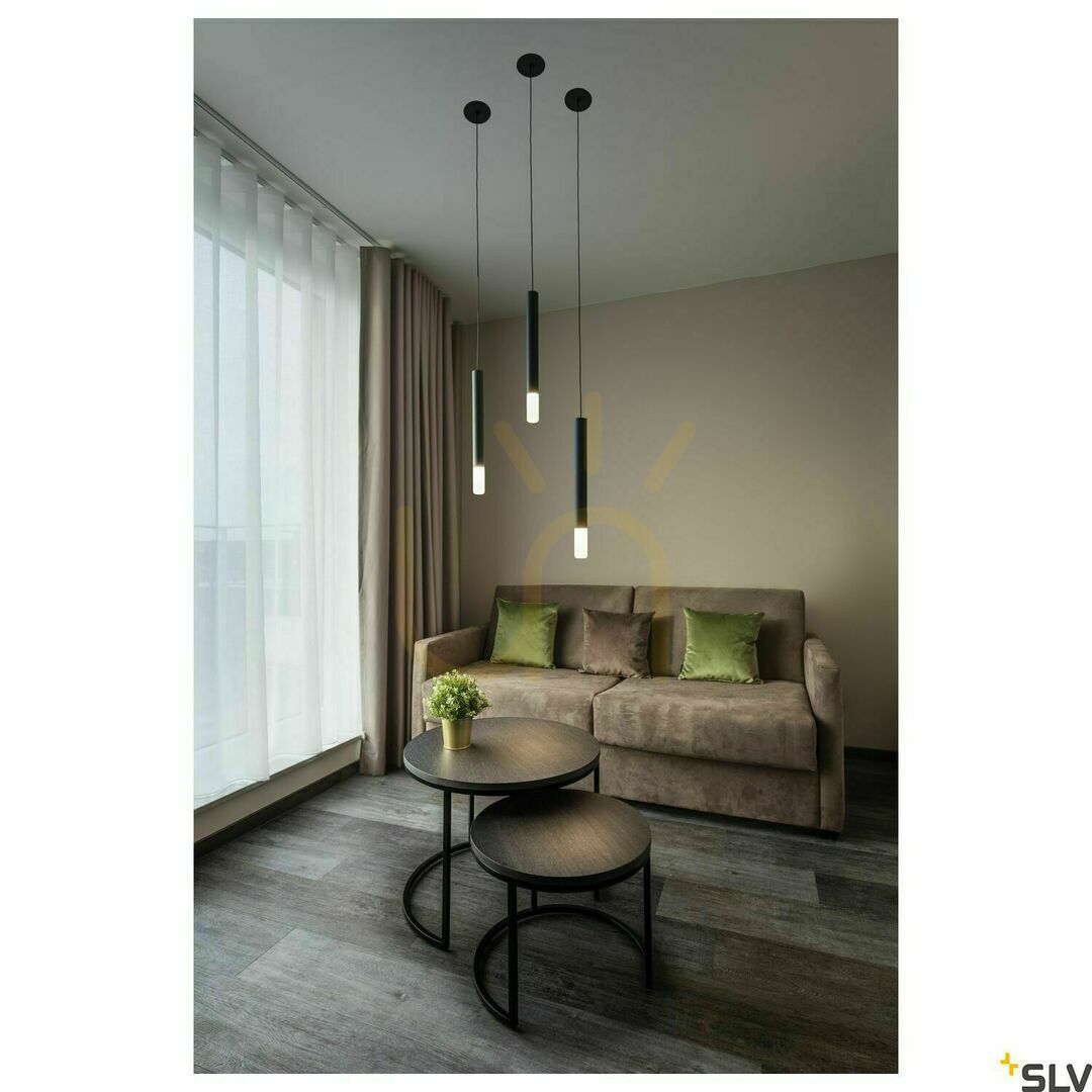 Display Pendant Light SLV HELIA Ambient 35 Black LED 7.5W 3000K 1003435 Pendant Light SLV HELIA Ambient 35 Black LED 7.5W 3000K 1003435