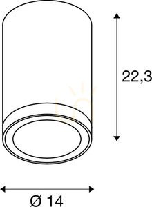External Ceiling Light SLV ENOLA Round L Anthracite 36W 3000/4000K IP65 1003442 small 6