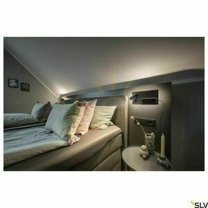 Indoor Wall Light SLV SOMNILA Black LED 15W 3000K USB 1003456 small 3