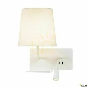 SLV SOMNILA FLEX Wall Light, Left, White, LED 3000 K with USB, 1003459 small 1