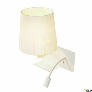 SLV SOMNILA FLEX Wall Light, Left, White, LED 3000 K with USB, 1003459 small 2