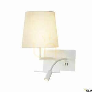 SLV SOMNILA FLEX Wall Light, Left, White, LED 3000 K with USB, 1003459 small 0