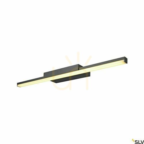 Check Indoor Wall Light SLV GLENOS II 60 Black LED 12W CCT 1003506