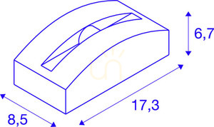 Outdoor Wall Lamp SLV OUT-BEAM FRAME CW White 3.5W 3000K IP55 1003519 small 5