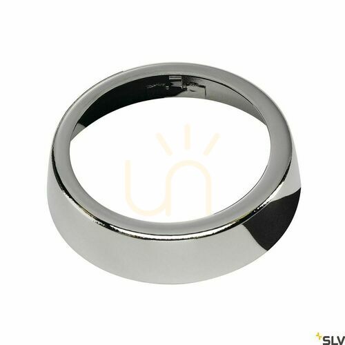 Check Decorative Ring SLV Zubehör Universal GU10 MR16 Chrome Plastic 57 mm 151049