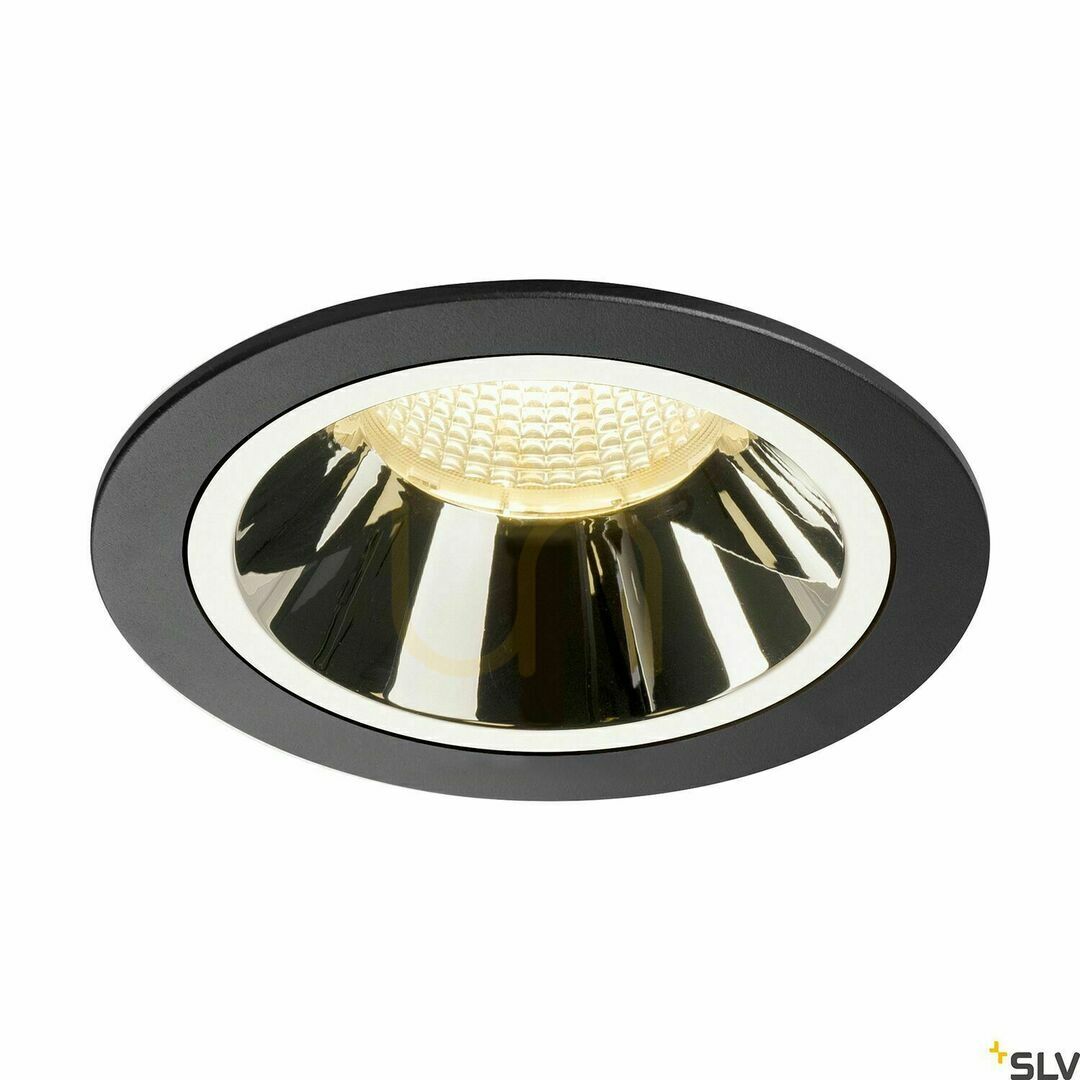 Recessed downlight SLV NUMINOS DL L black/chrome 3000K 25.41W 1003945