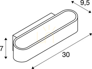 Wall Light SLV ASSO 300 LED Aluminum White 12W 3000K 151275 6 Wall Light SLV ASSO 300 LED Aluminum White 12W 3000K 151275 small 6