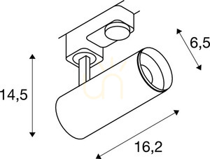Track Light SLV NUMINOS Phase S Black 2700K 10.42W 3-Circuit 1004075 3 Track Light SLV NUMINOS Phase S Black 2700K 10.42W 3-Circuit 1004075 small 3