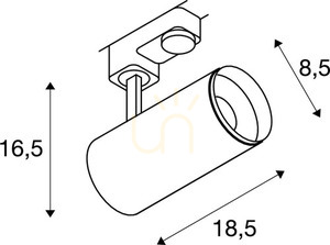 Track Light SLV NUMINOS PHASE M Black 4000K 20.1W 3-Circuit 1004186 3 Track Light SLV NUMINOS PHASE M Black 4000K 20.1W 3-Circuit 1004186 small 3