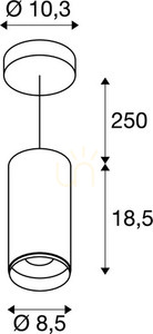 Pendant Light SLV NUMINOS PD PHASE M Black 4000K 20.1W 1004259 3 Pendant Light SLV NUMINOS PD PHASE M Black 4000K 20.1W 1004259 small 3