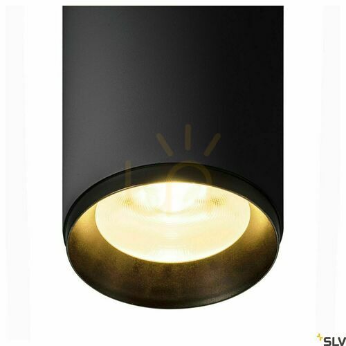 Check SLV NUMINOS CL PHASE L Surface-Mounted LED Ceiling Light, Black, 20 W, 3000 K, 2400 lm, 1004324