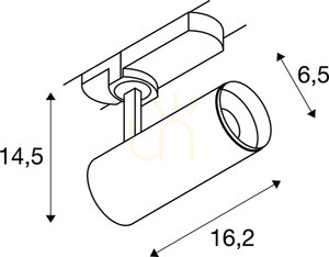 Track Light SLV NUMINOS DALI S Black 2700K 10.42W 3-Phase 1004363 4 Track Light SLV NUMINOS DALI S Black 2700K 10.42W 3-Phase 1004363 small 4