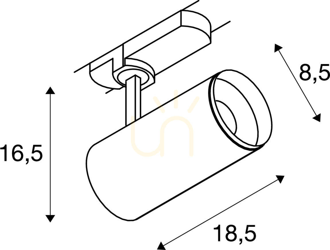 Display Track Light SLV NUMINOS DALI M Black 20.1W 4000K 24° 3-Phase 1004474 Track Light SLV NUMINOS DALI M Black 20.1W 4000K 24° 3-Phase 1004474