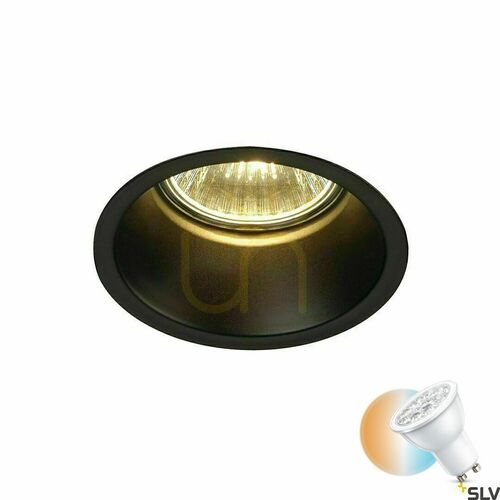 Check Recessed Light SLV HORN 1 Black Steel 50W 230V 112910