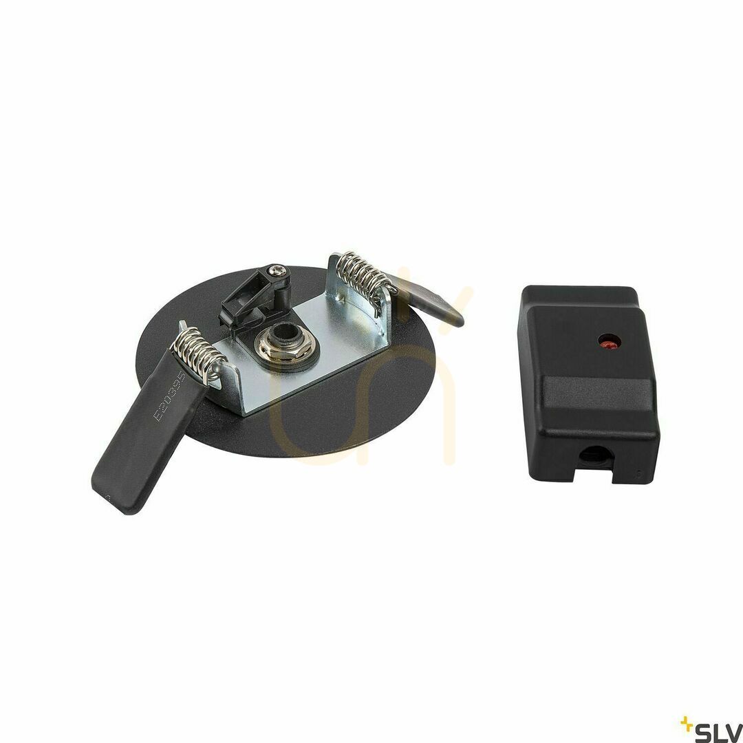 Check Recessed Ceiling Rose SLV FITU Black 8.5 cm 1004674 Recessed Ceiling Rose SLV FITU Black 8.5 cm 1004674