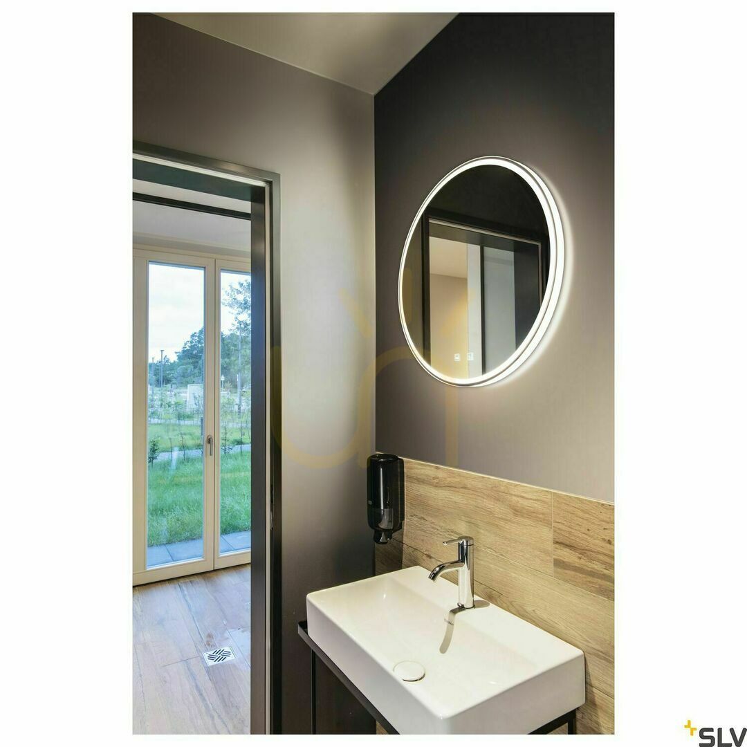 Display Indoor Wall Light SLV TRUKKO WL Round Silver 60 cm 25W IP44 1004731 Indoor Wall Light SLV TRUKKO WL Round Silver 60 cm 25W IP44 1004731