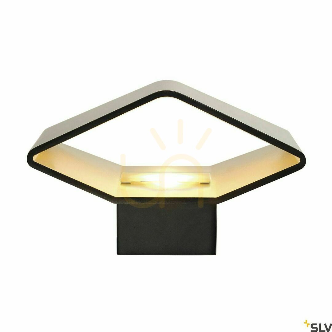 View Wall Light SLV CARISO WL-2 Black Gold LED 9.2W 2700K 151710 Wall Light SLV CARISO WL-2 Black Gold LED 9.2W 2700K 151710