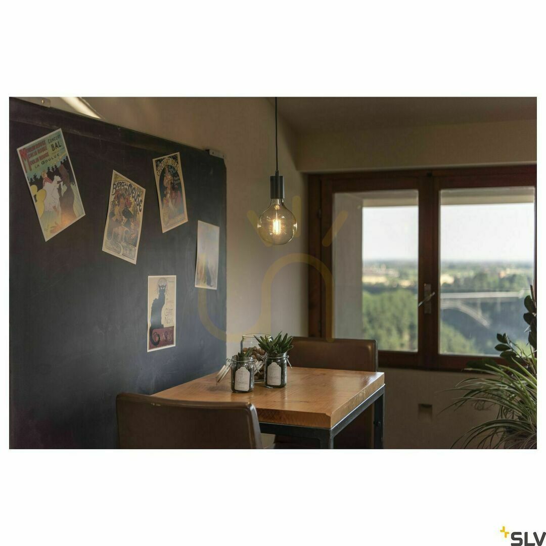 Display Ceiling Rose SLV FITU Black Steel 9 cm 1004744 Ceiling Rose SLV FITU Black Steel 9 cm 1004744