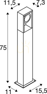 Outdoor Post Light SLV ESKINA Frame 75 Anthracite 15W 1004750 4 Outdoor Post Light SLV ESKINA Frame 75 Anthracite 15W 1004750 small 4