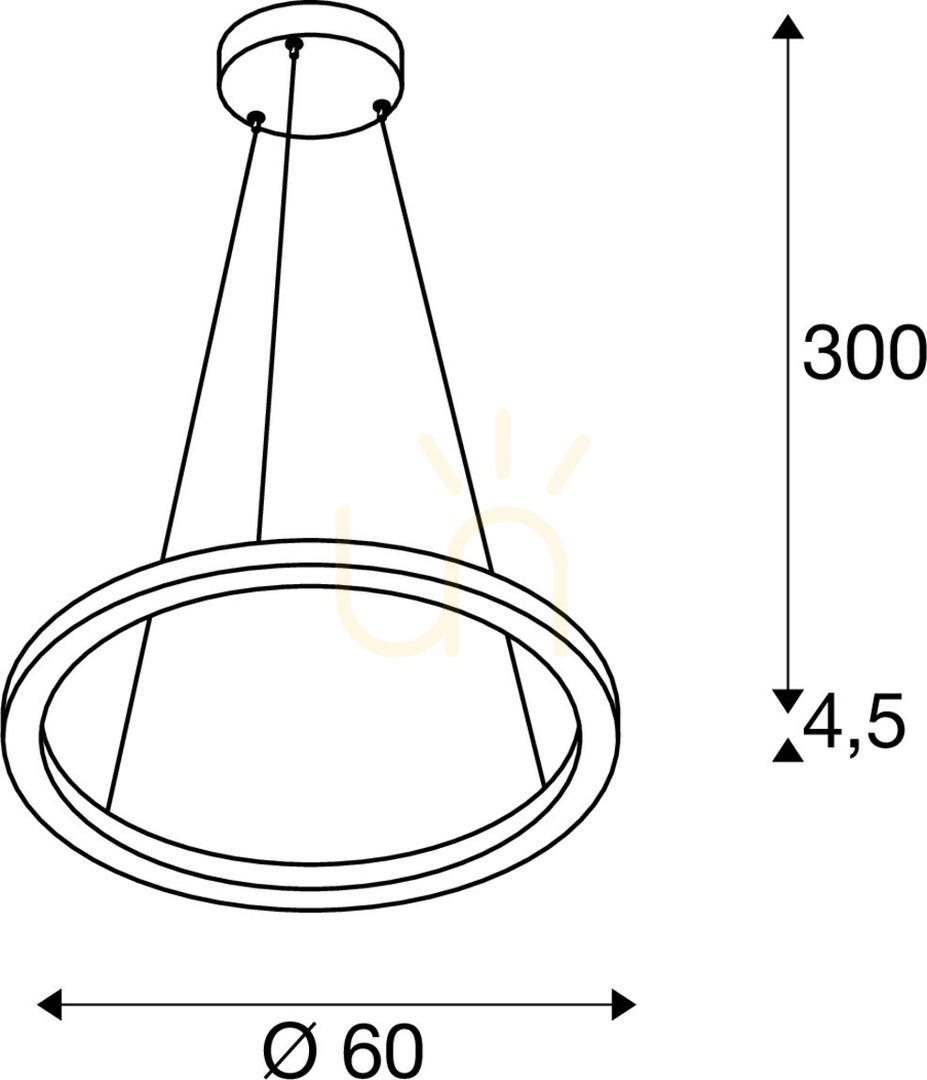 Show Pendant Light SLV ONE 60 PD DALI White 25W 3000/4000K 1004762 Pendant Light SLV ONE 60 PD DALI White 25W 3000/4000K 1004762