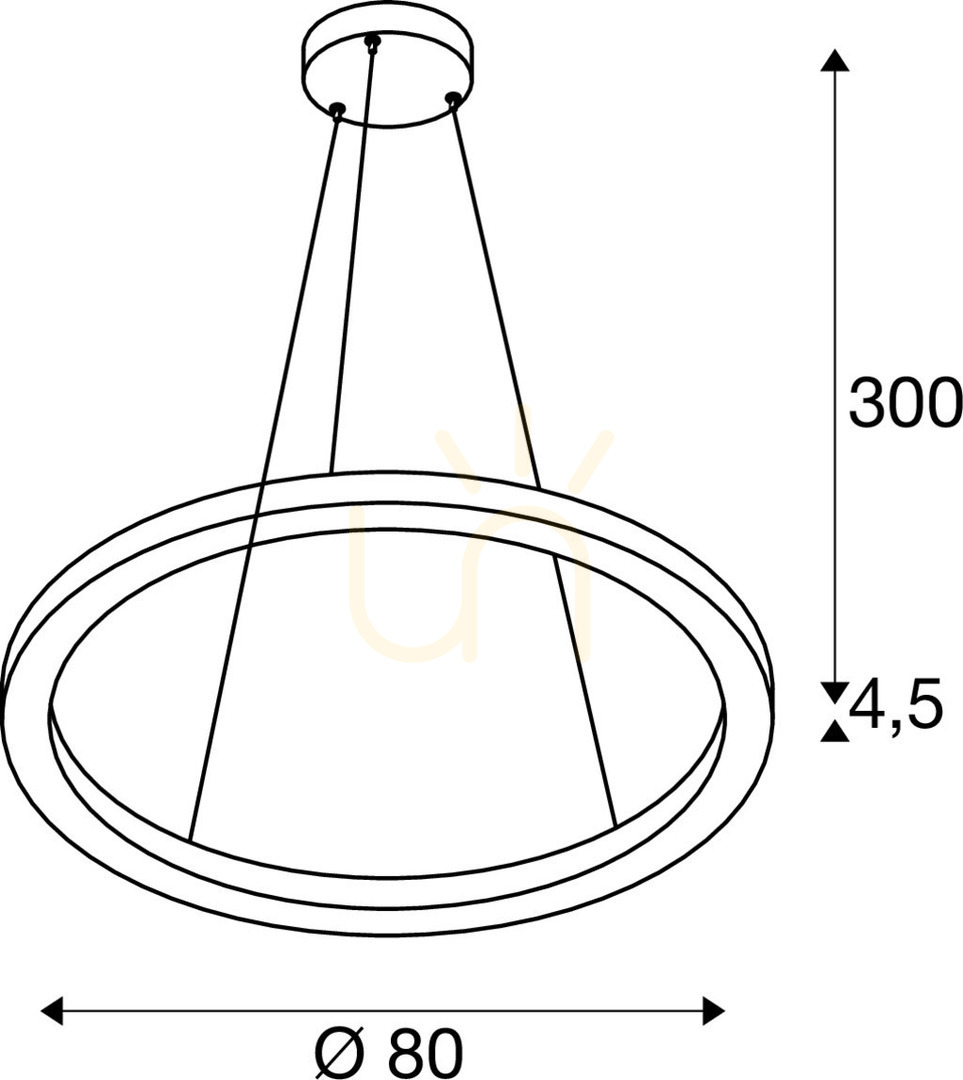 Check Pendant Light SLV ONE 80 PD DALI white 34W 3000/4000K 1004764 Pendant Light SLV ONE 80 PD DALI white 34W 3000/4000K 1004764