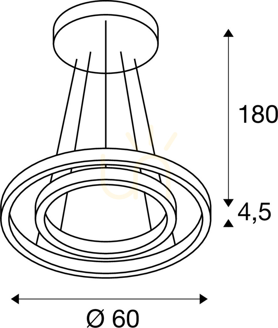 Check Pendant Light SLV ONE Double black 60 cm 35W 2700/3000K 1004765 Pendant Light SLV ONE Double black 60 cm 35W 2700/3000K 1004765